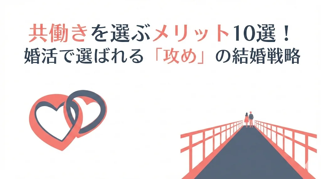 2026年最新｜共働きを選ぶメリット10選！婚活で選ばれる「攻め」の結婚戦略