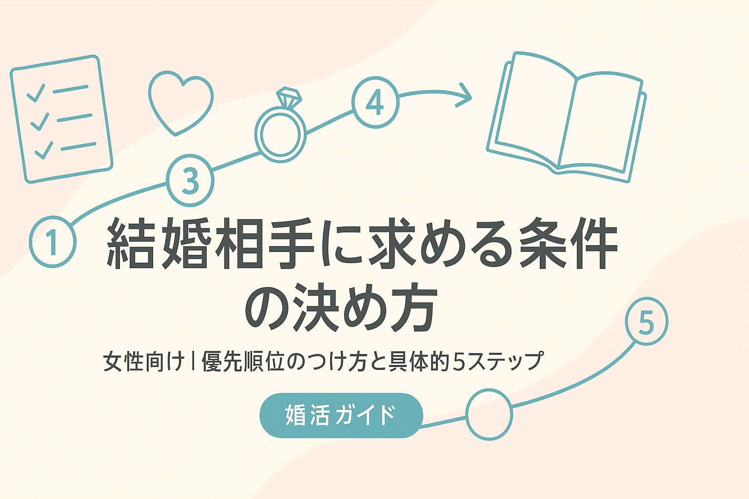 結婚相手に求める条件の決め方|女性向け優先順位のつけ方と具体的ステップ
